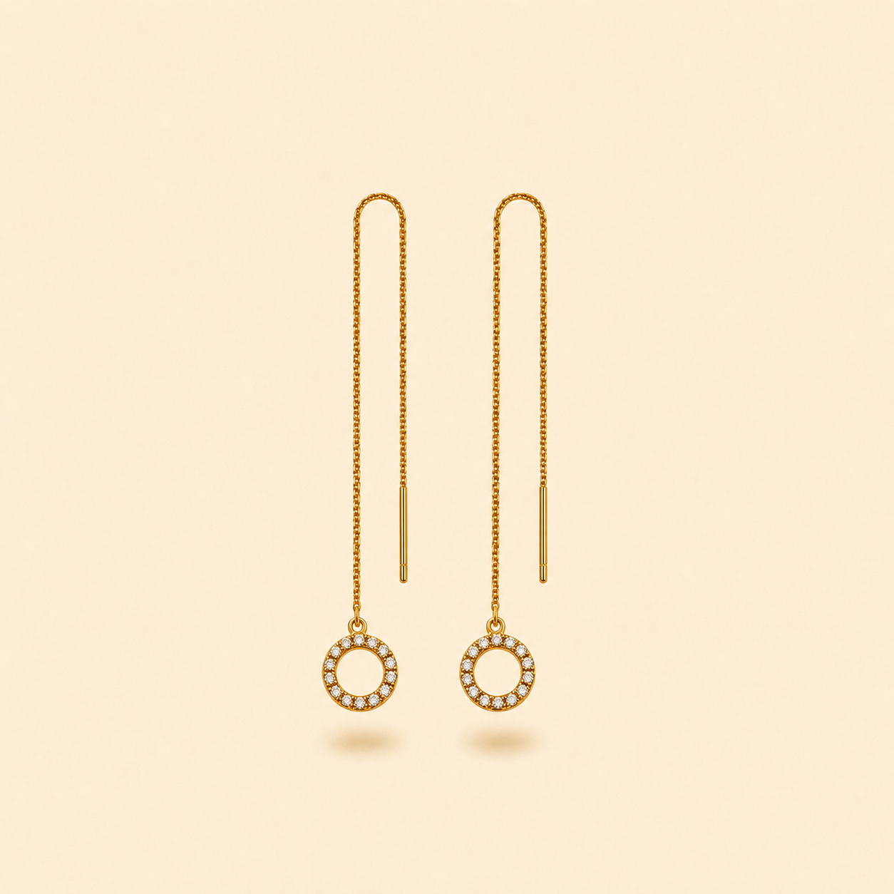 Halo Threader Earrings