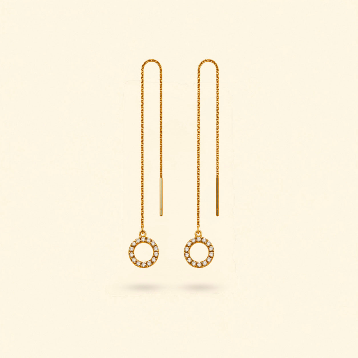 Halo Threader Earrings