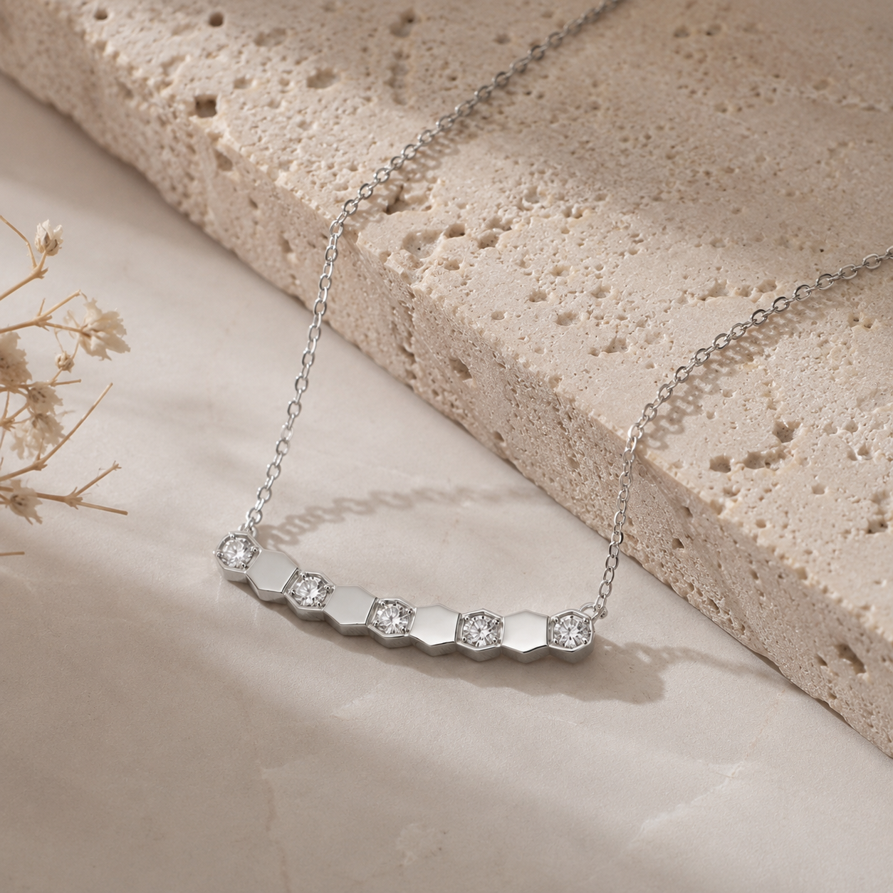Hexa Crystal Necklace