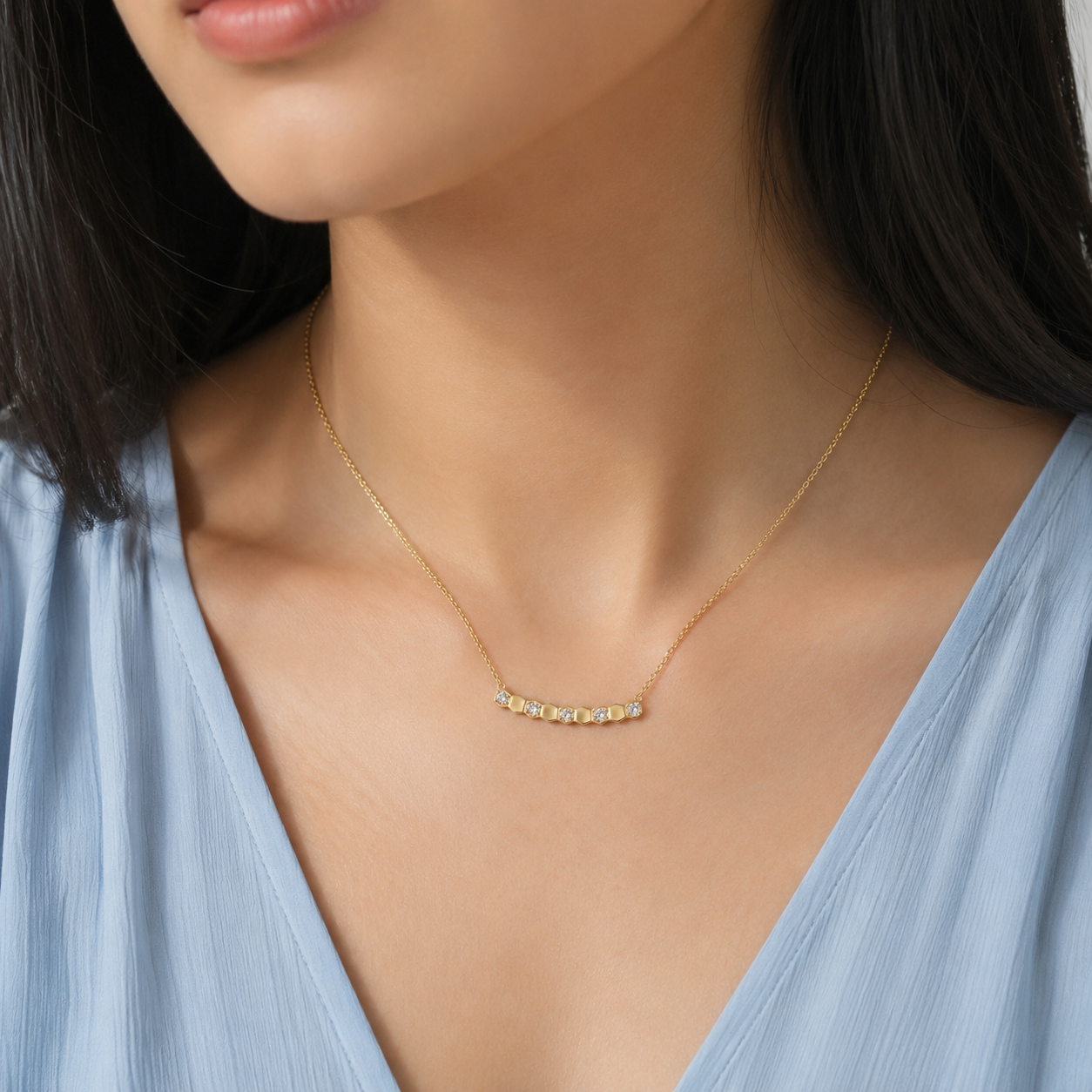Hexa Crystal Necklace