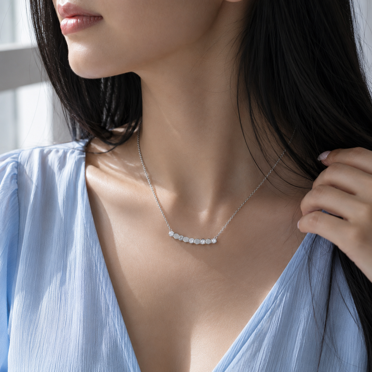 Hexa Crystal Necklace